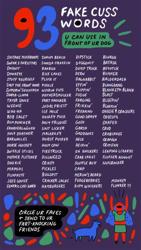 what are fake swear words called